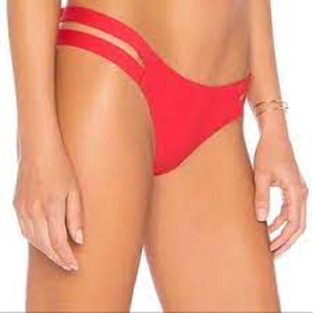 NEW! Tavik Bikini Bottoms Chloe Mini Swim Textured Amalfi Hbiscus - M